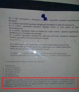 Illustration for article titled Jól válaszoltál, de nem az volt a megolódókulcsban? Az ELTE jogi kara utat mutat